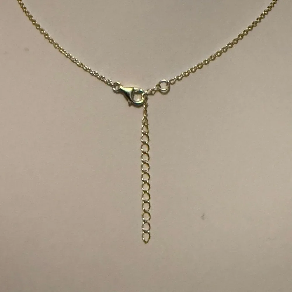 Gold Vermeil Red Carnelian Clover Adjustable Necklace Elegant Four Leaf Dainty